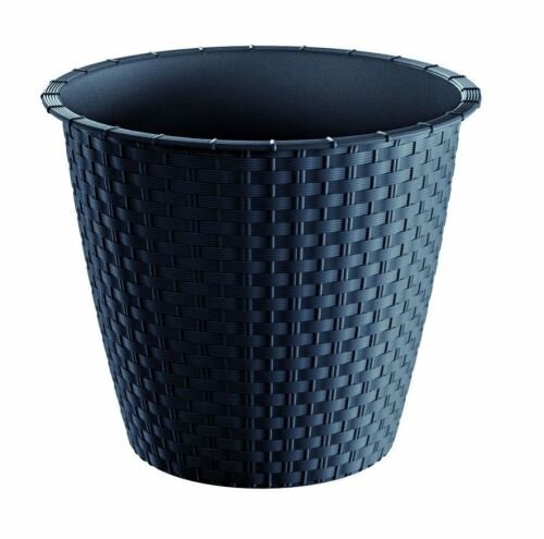 Květináč bez misky RATOLLA ROUND antracit 19,5cm