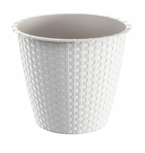 Květináč bez misky RATOLLA ROUND bílý 14,7cm