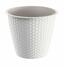 Květináč bez misky RATOLLA ROUND bílý 19,5cm