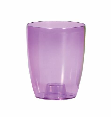 Květináč COUBI ORCHID vysoký fialový transp. 16cm