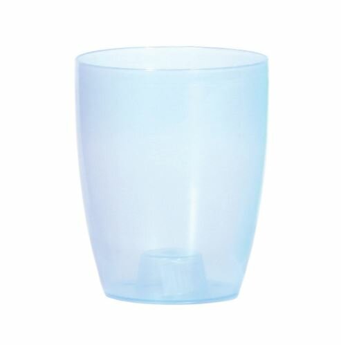 Květináč COUBI ORCHID vysoký modrý transp. mat. 16cm