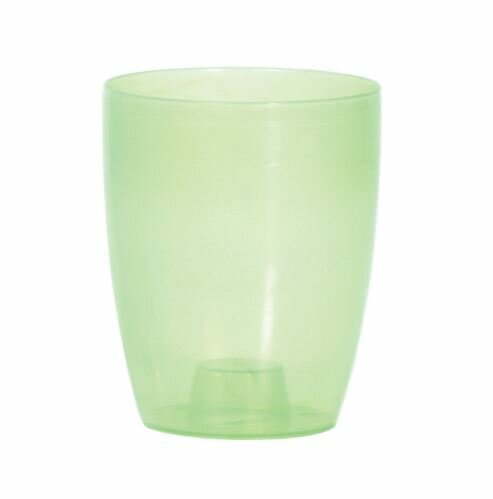 Květináč COUBI ORCHID vysoký zelený transp. mat. 16cm