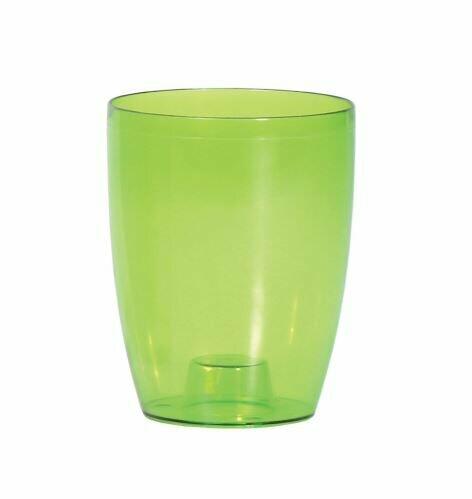 Květináč COUBI ORCHID vysoký zelený transp. 16cm