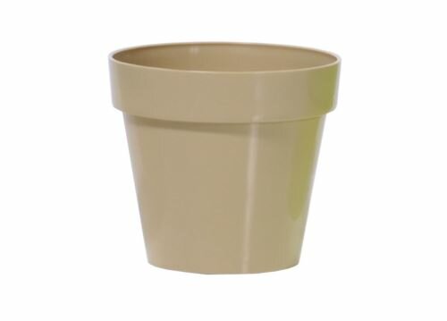 Květináč CUBE SHINE káva s mlékem lesk 11cm