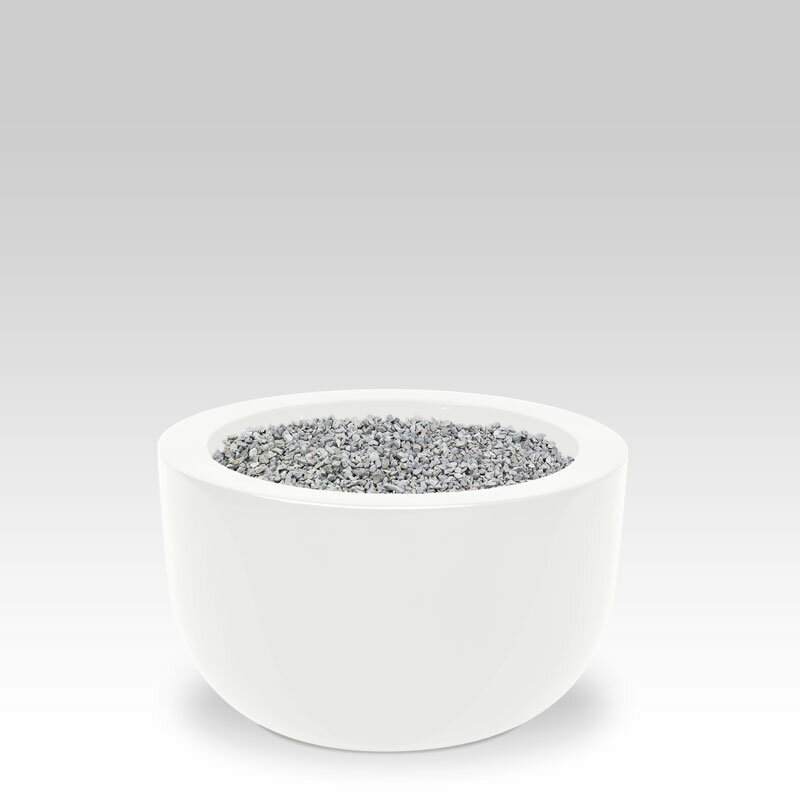 Květináč Martinik 45 x 27 cm - lesklý bílý