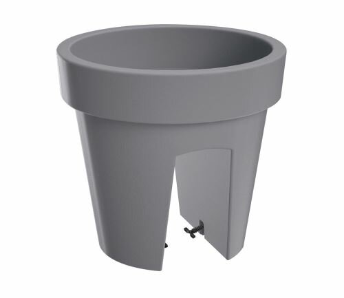 Květináč na zábradlí LOFLY RAILING šedý kámen 24,5cm