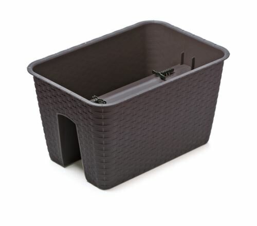 Květináč na zábradlí RATOLLA antracit 40 cm
