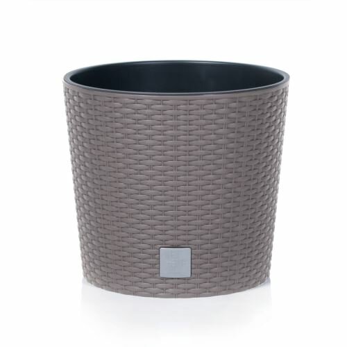 Květináč RATO ROUND + vklad mocca 40,0 cm