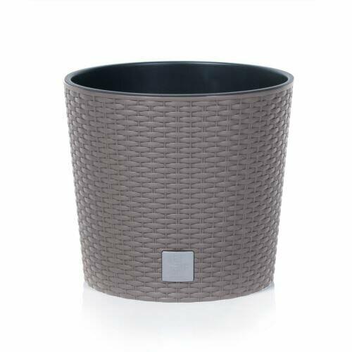 Květináč RATO ROUND + vklad mocca 40,0 cm