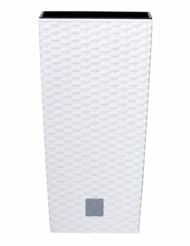Květináč RATO SQUARE + vklad bílý 40,0cm