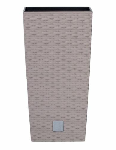 Květináč RATO SQUARE + vklad mocca 17cm