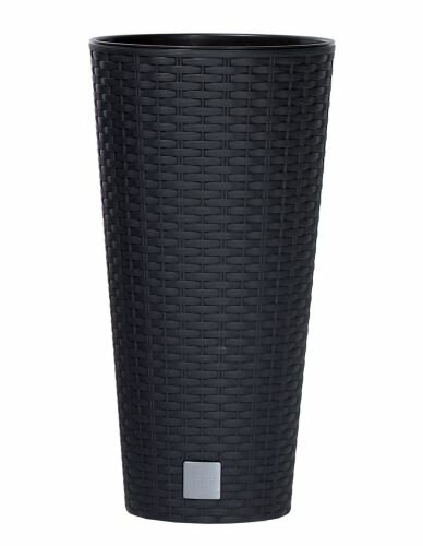 Květináč RATO TUBUS + vklad antracit 40cm