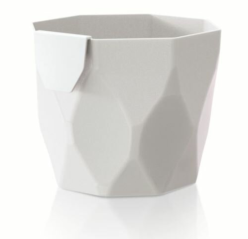 Květináč ROCKA bílý 12,6 cm