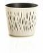 Květináč s vkladem SANDY ROUND krémový 12,8 cm