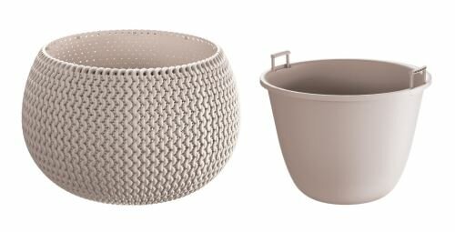Květináč s vkladem SPLOFY BOWL mocca 29cm