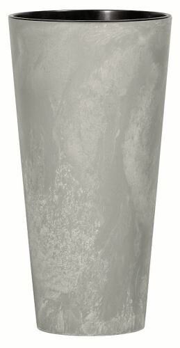 Květináč TUBUS SLIM BETON NEW šedý 25cm