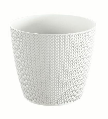 Květináč WHEATY bílý 18,9cm
