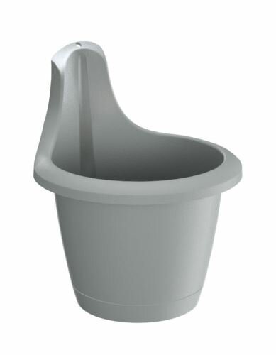 Květináč závěsný RESPANA HOOK šedý kámen 27,8 cm