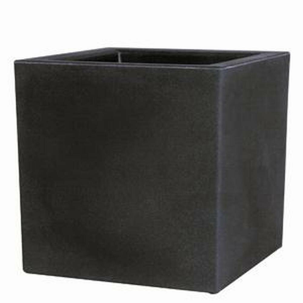 Květináč Cubo Essential 50 x 50 x 50 cm - antracitový