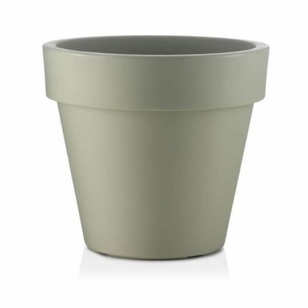 Moderní tmavošedý květináč 40cm