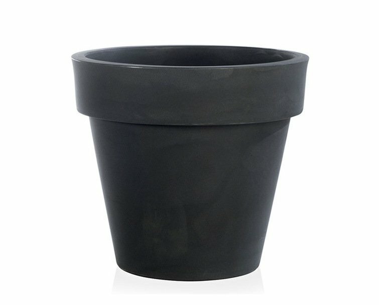 Moderní antracitový květináč 30 cm