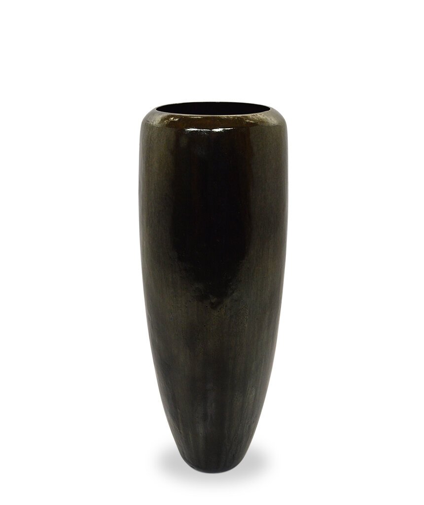 Moderní černý květináč 30x80 cm - vzhled železa