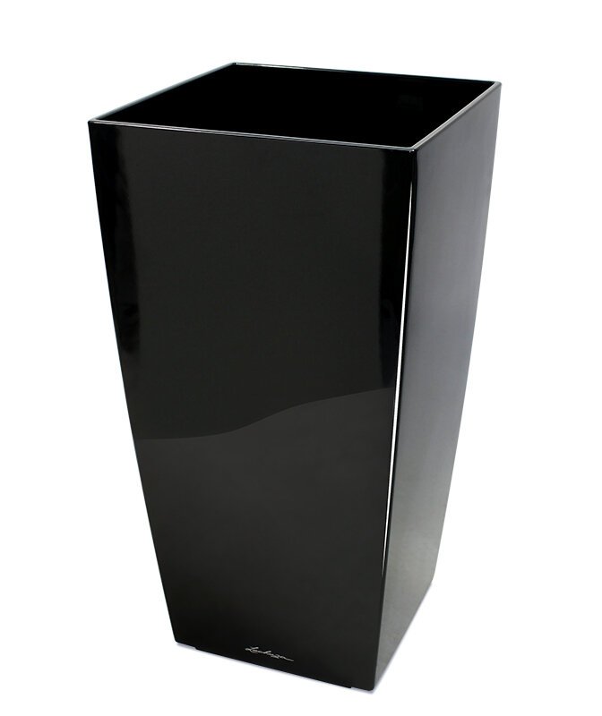 Okrasný květináč Lechuza Cubico 30 x 30 x 56 cm - černý