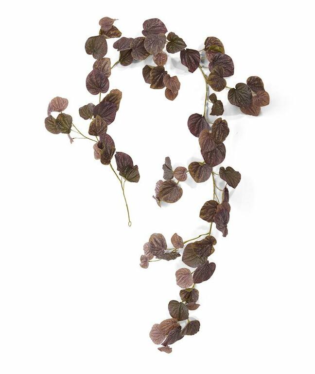 Umělá girlanda Peperomia burgundy 180 cm