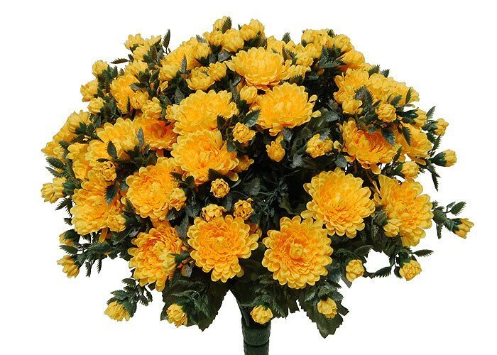 Umělá kytice Chryzantéma světle-žlutá 35cm