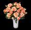 Umělá kytice Růže růžovo-meruňková 50 cm