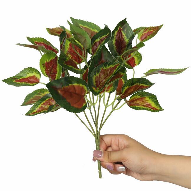 Umělá rostlina Bazalka červená 25 cm