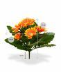 Umělá rostlina Gerbera oranžová 30 cm