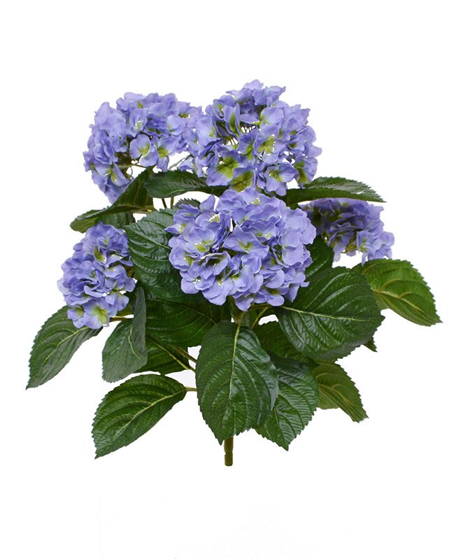 Umělá rostlina Hortensia 40 cm - modrá