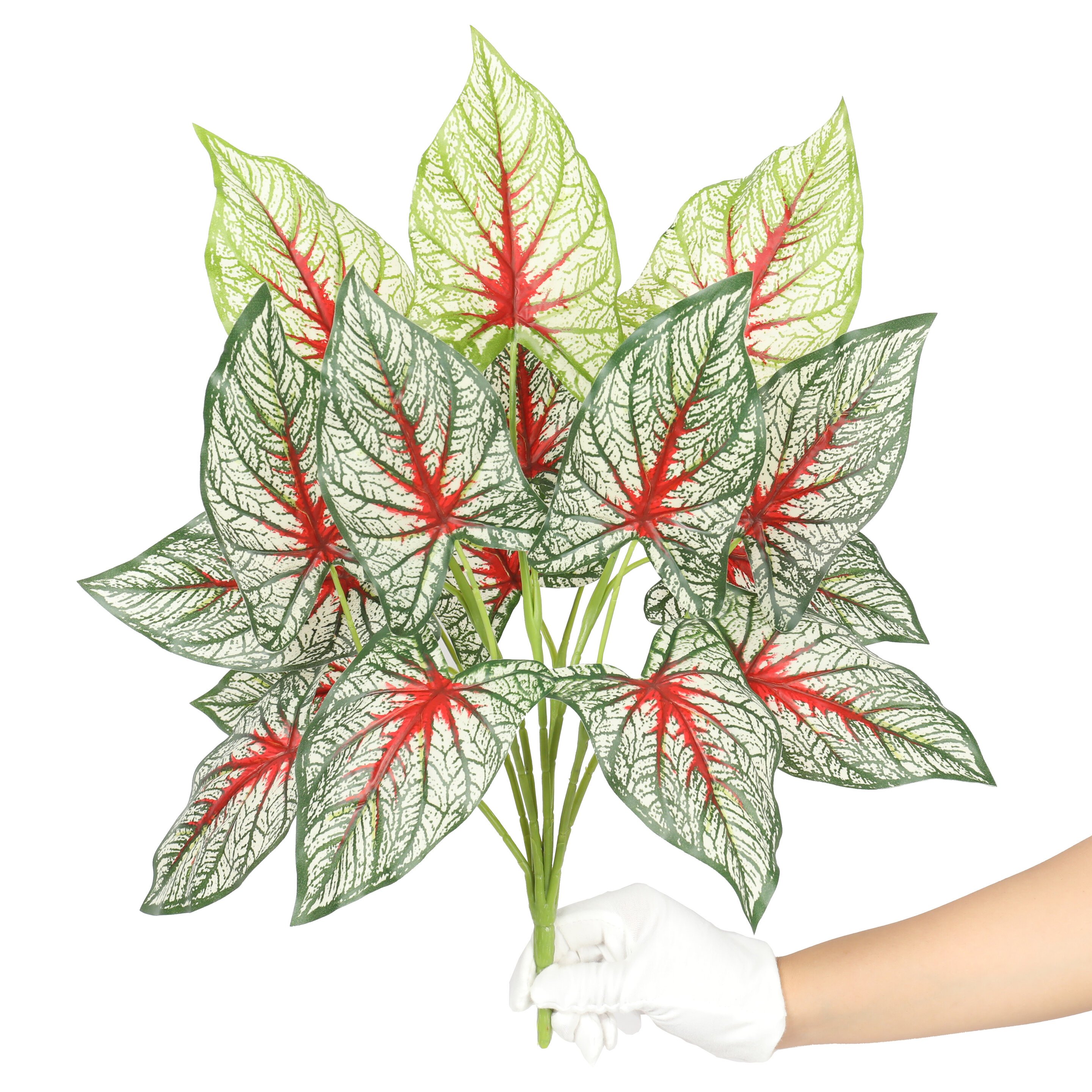 Umělá rostlina Kaládium vícebarevná 50 cm