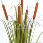 Umělá rostlina Pálka cattails v květináči 90 cm