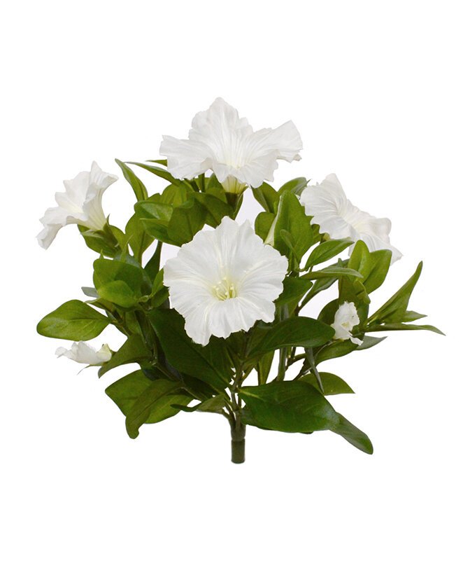 Umělá rostlina Petunie 25 cm - krémová