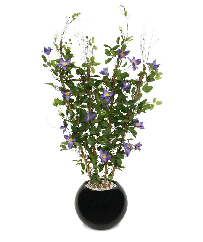 Umělá rostlina Plamínek fialová 125 cm
