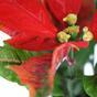 Umělá rostlina Vánoční růže červená 25 cm