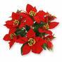 Umělá rostlina Vánoční ruže červená 40 cm