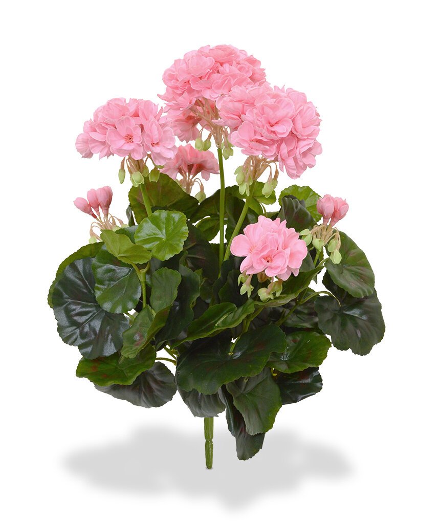 Umělá rostlina Pelargónie 40 cm - růžová
