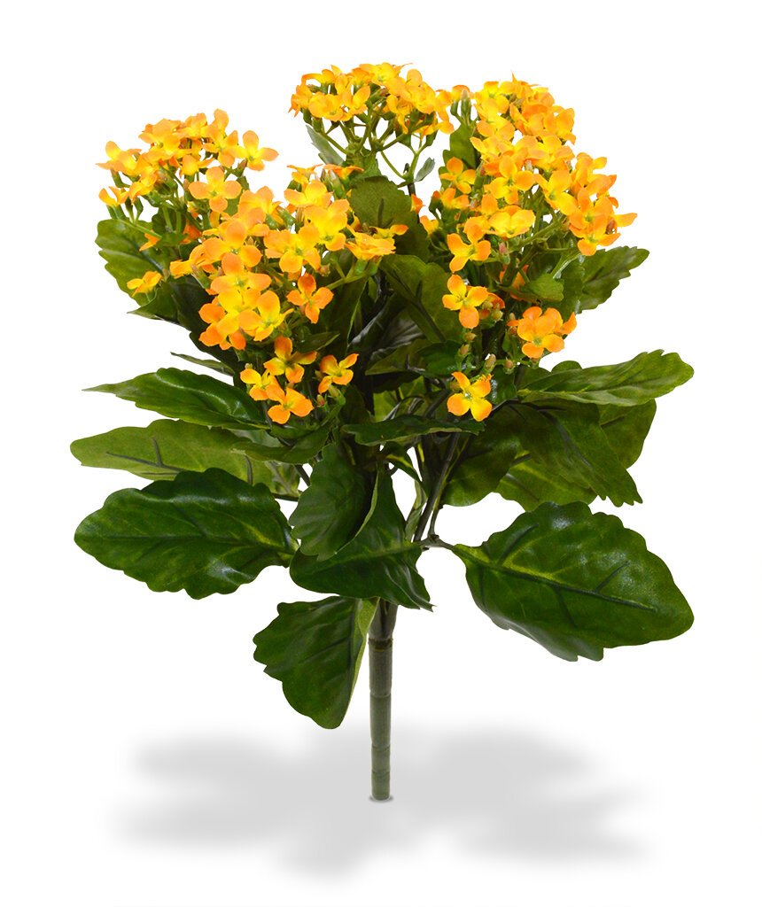 Umělá rostlina Kalanchoe 30 cm - oranžová