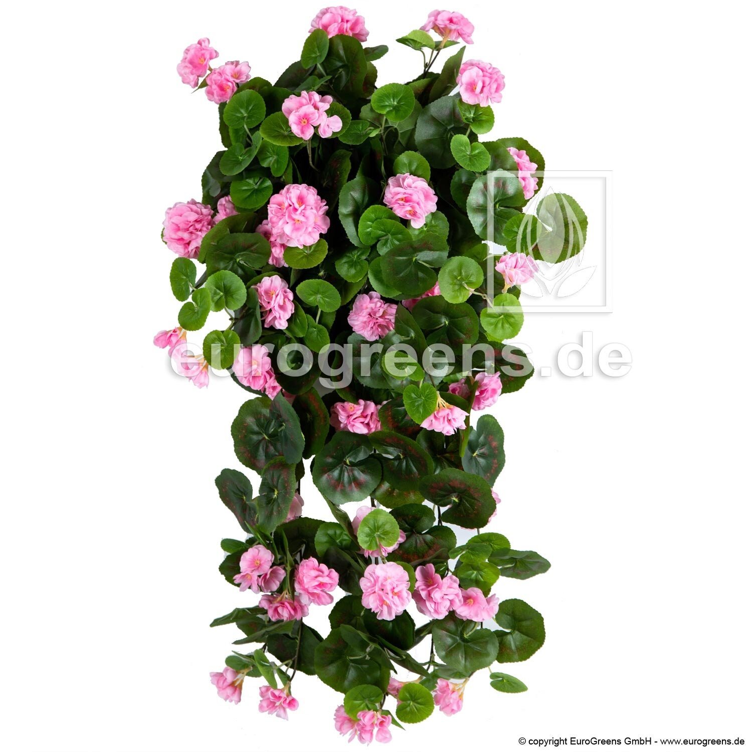 Umělé úponky Pelargónie růžová 70 cm