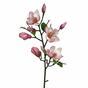 Umělá větev Magnolie růžová 80 cm