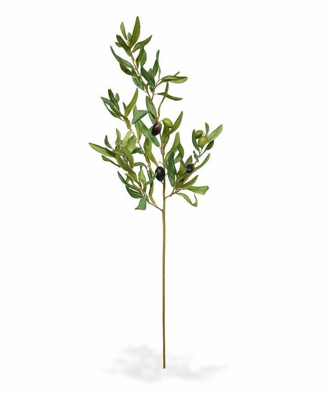 Umělá větev Olivovník s olivami 85 cm