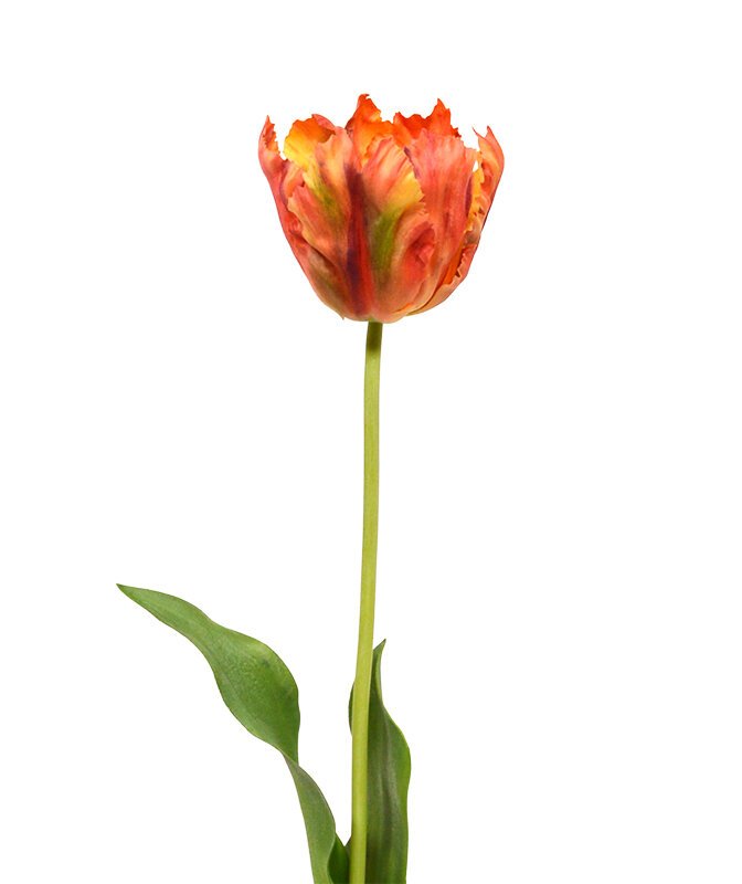 Umělá větev Tulipán 70 cm - oranžový