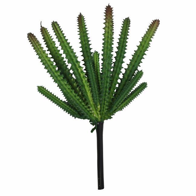 Umělý kaktus tmavě zelený 21 cm