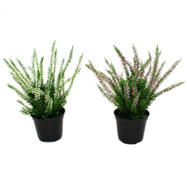 Umělá rostlina Erica Heather v květináči 30 cm - růžová