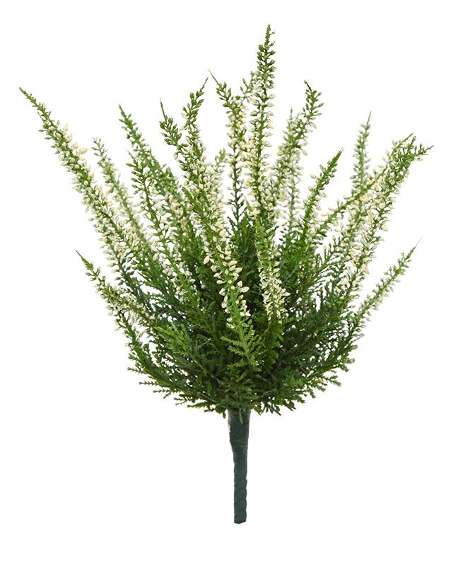 Umělá vřesová krémová kytice 30 cm