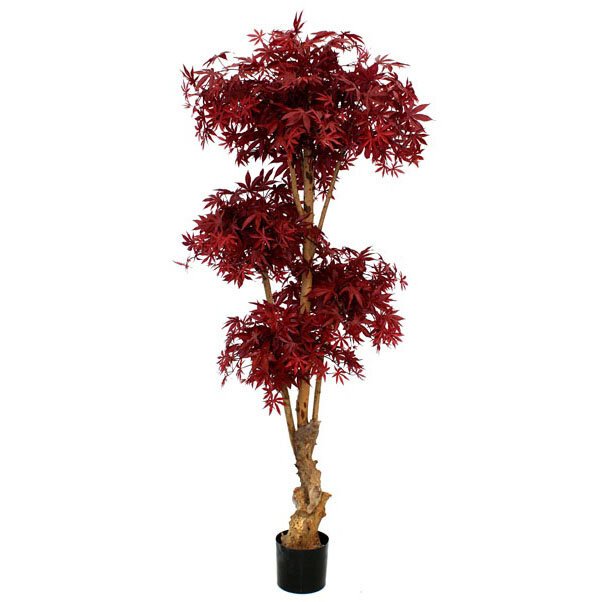 Umělý strom Bonsai Acer Deluxe 170 cm - bordovo červený