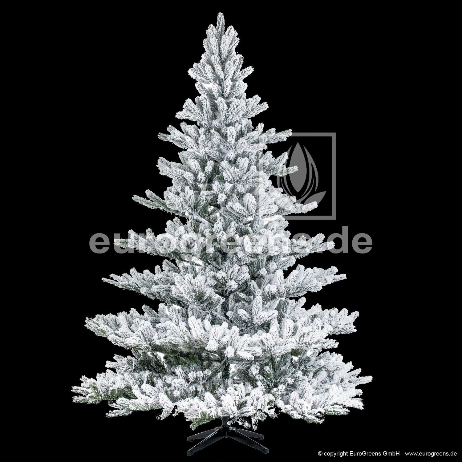 Umělý zasněžený vánoční stromek Jedle Nordmann Alnwick 210 cm